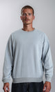 R214215 - Ribbed Crew Neck Slip On Sweatshirt - Greyish Blue