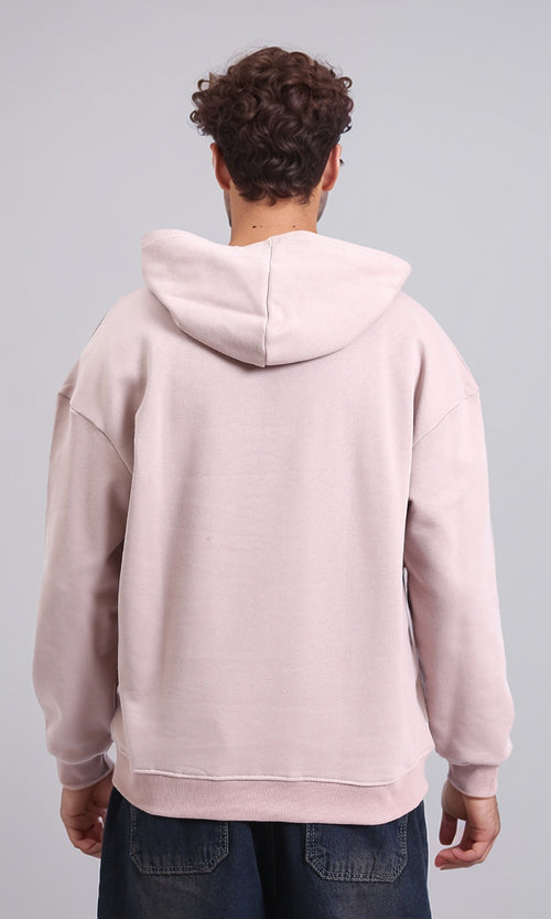 R214276 - "Rolling Stone" Slip On Hoodie - Dusty Rose