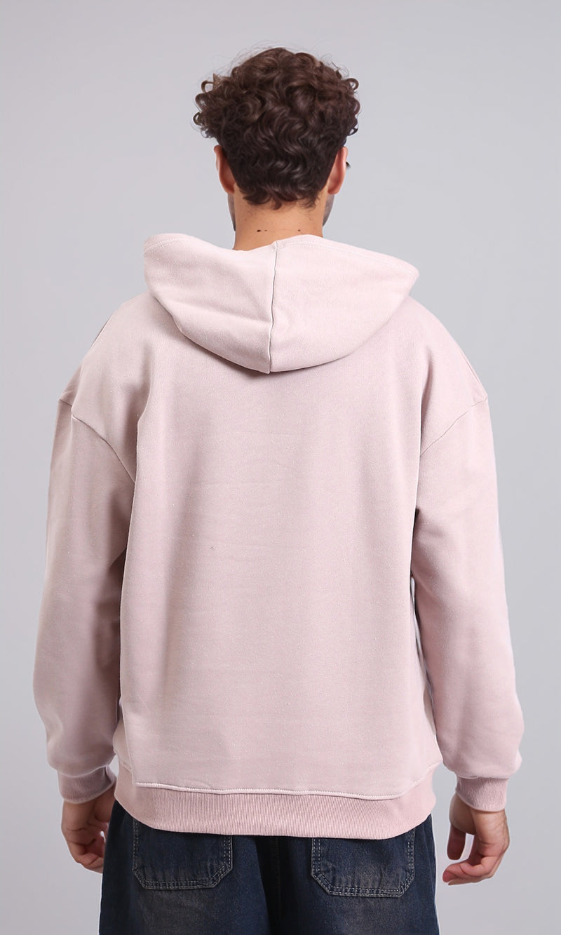 R214276 - "Rolling Stone" Slip On Hoodie - Dusty Rose