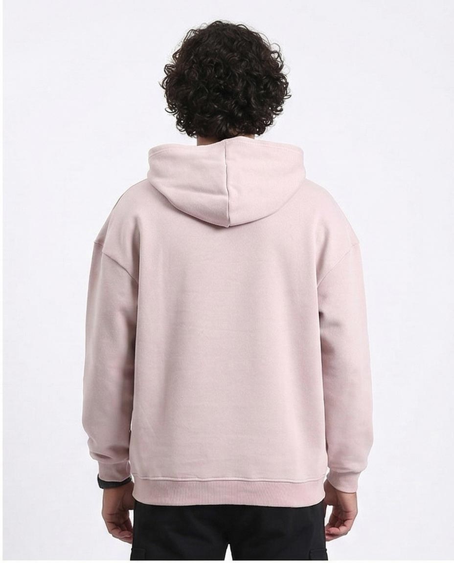 R214276 - "Rolling Stone" Slip On Hoodie - Dusty Rose