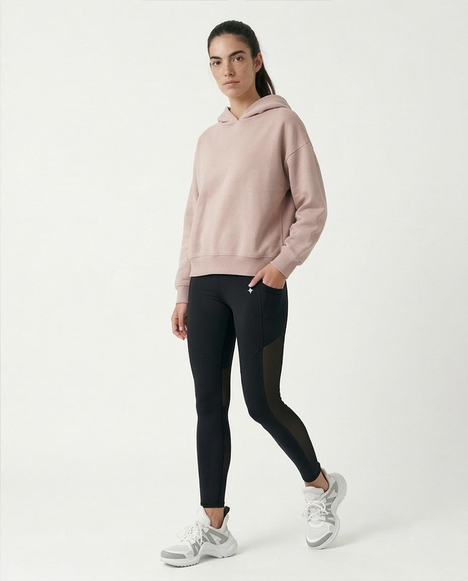 Ravin Women's Relaxed-Fit Dropped Shoulder Hoodie – Dusty Rose - R214277