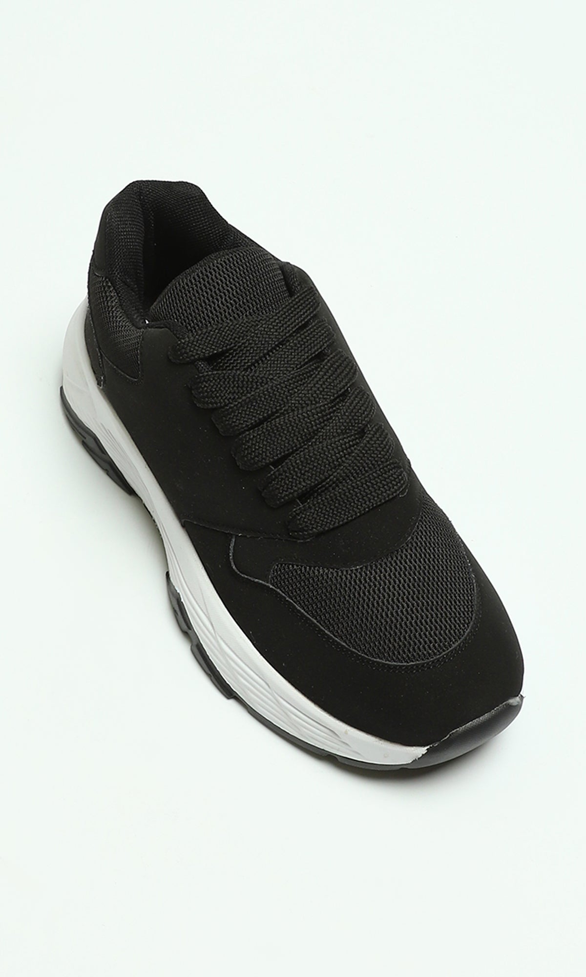 Essential Black Chunky Sole Sneakers