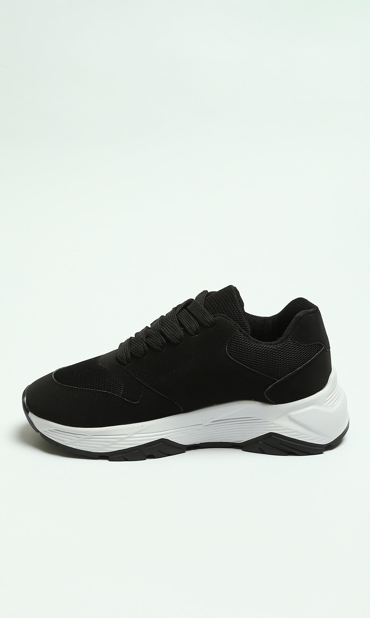 Essential Black Chunky Sole Sneakers