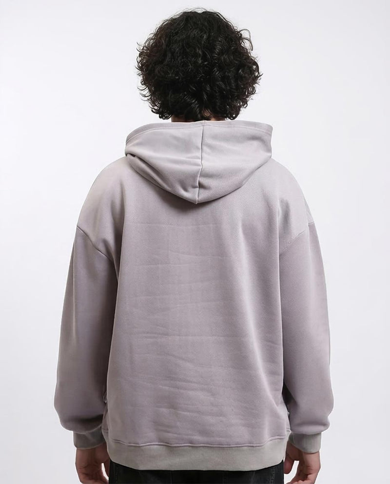 Ravin Men's Rolling Stones Oversized Graphic Hoodie – Lavender Grey - Grey - R214397