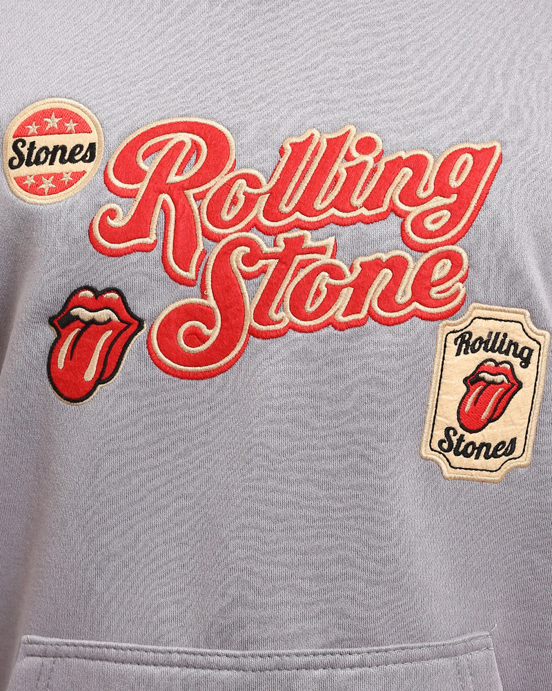 Ravin Men's Rolling Stones Oversized Graphic Hoodie – Lavender Grey - Grey - R214397