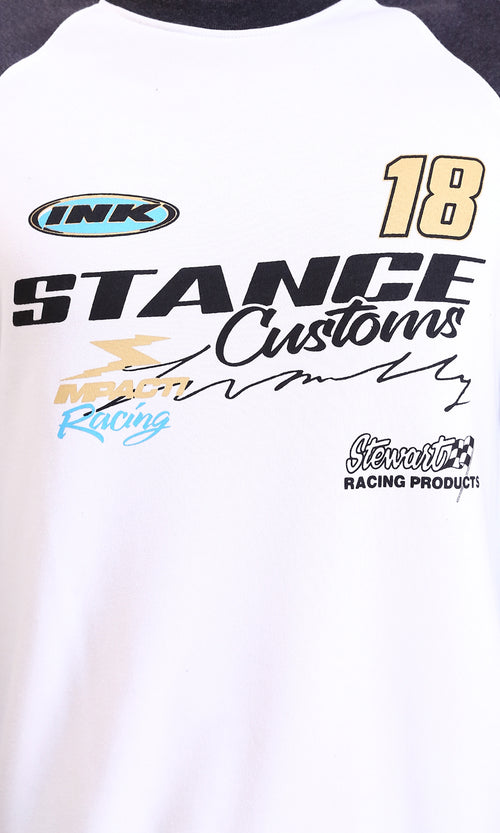 R214399 - Bi-Tone Long Sleeves Sweatshirt - Dark Grey & White