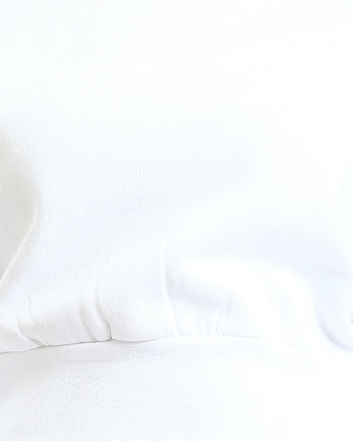 RAVIN | Women’s Sport-Luxe Cinched Graphic Sweatshirt - White - R214415