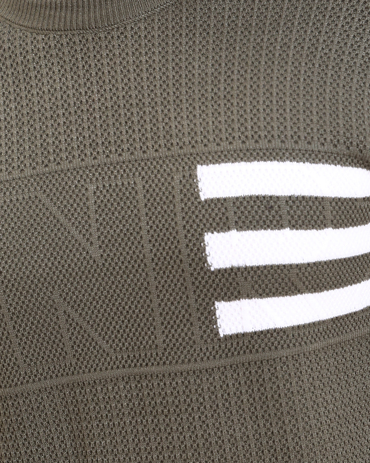 Ravin Men’s Textured Olive Knit Sweater with Signature Stripe Detail - R214478