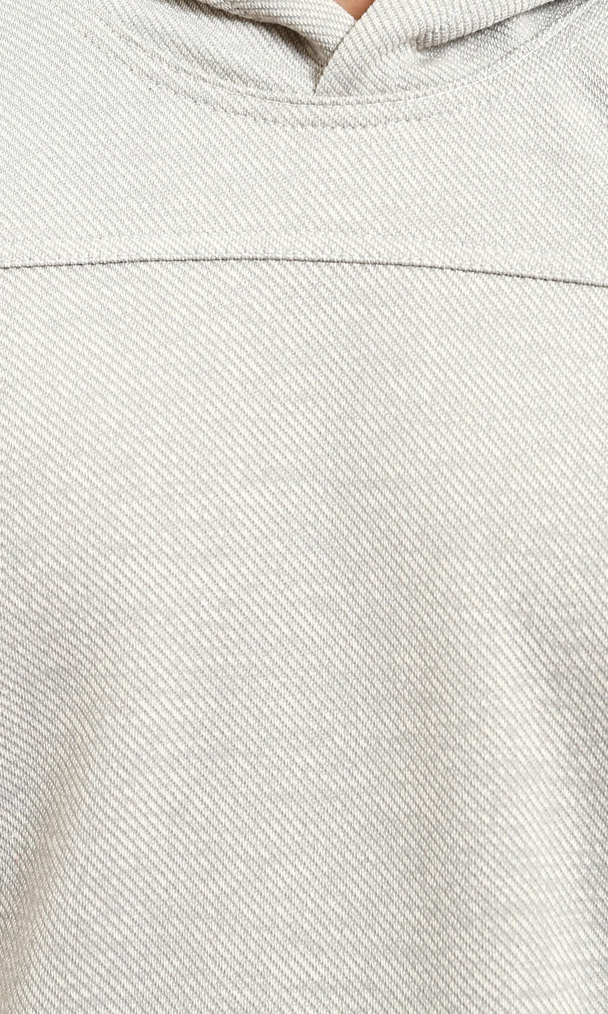 R214590 - Light Ribbed Slip On Hoodie - Heather Grey