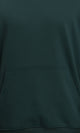 R214592 - Solid Regular Fit Basic Hoodie - Dark Green