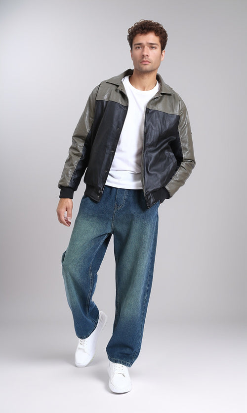 R214601 - Vintage Wash Relaxed Fit Jogger Jeans - Vintage Blue