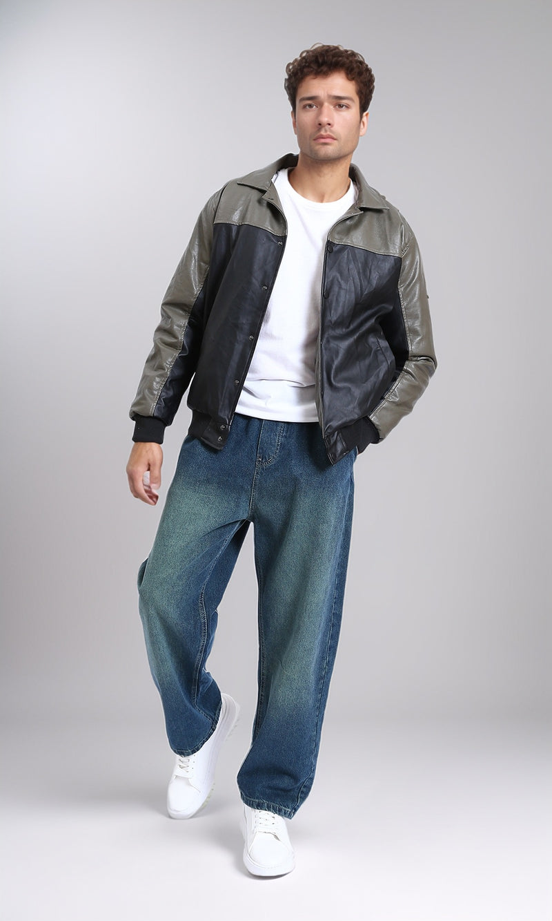 R214601 - Vintage Wash Relaxed Fit Jogger Jeans - Vintage Blue