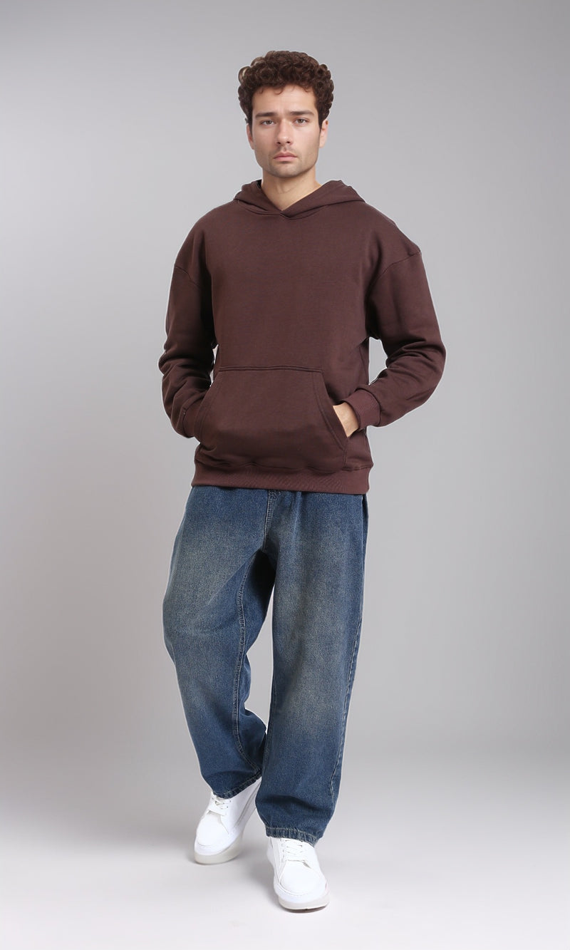 R214603 - Wide Leg Slip On Jogger Jeans - Denim Blue