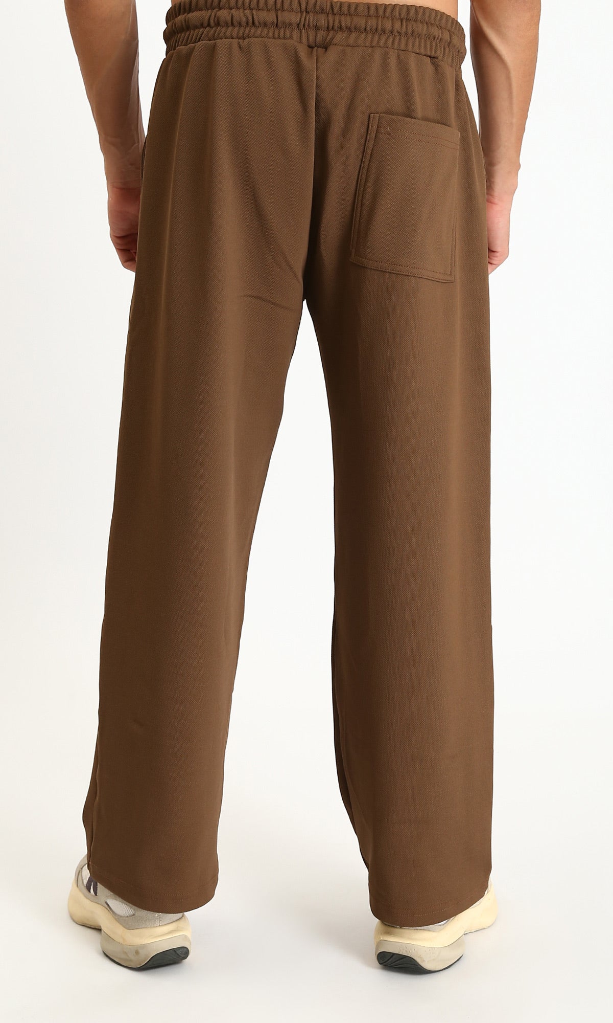 Essential Relaxed-Fit Solid Brown Trouser