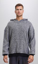 R214872 - Slip On Casual Heavy Hoodie - Heather Grey