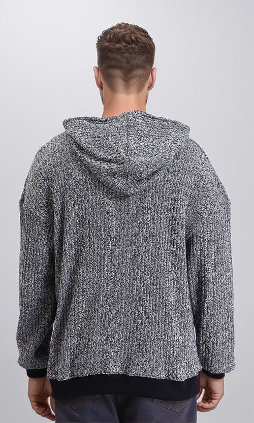 R214872 - Slip On Casual Heavy Hoodie - Heather Grey