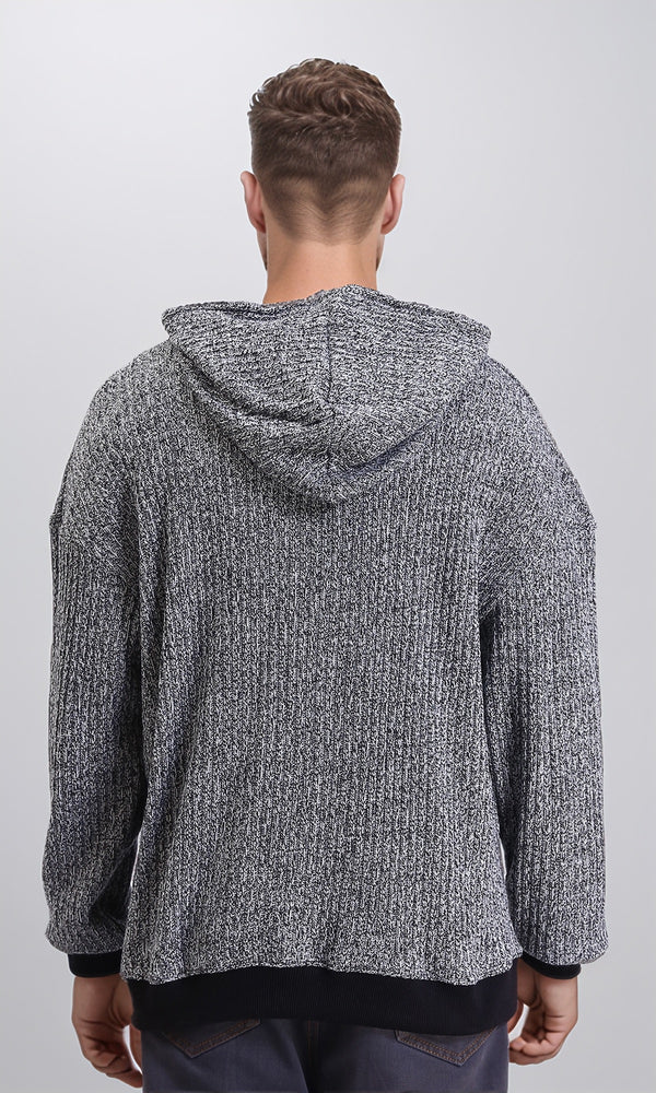 R214872 - Slip On Casual Heavy Hoodie - Heather Grey