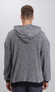 R214872 - Slip On Casual Heavy Hoodie - Heather Grey