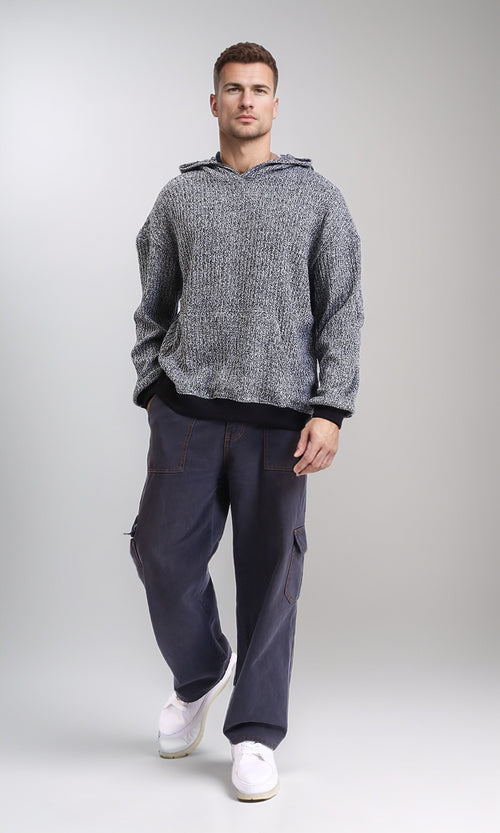 R214872 - Slip On Casual Heavy Hoodie - Heather Grey