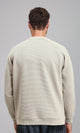 R214875 - Self Pattern Regular Fit Sweatshirt - Beige