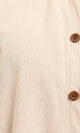 R214896 - Buttons Down Suede Long Sleeve Shirt - Beige