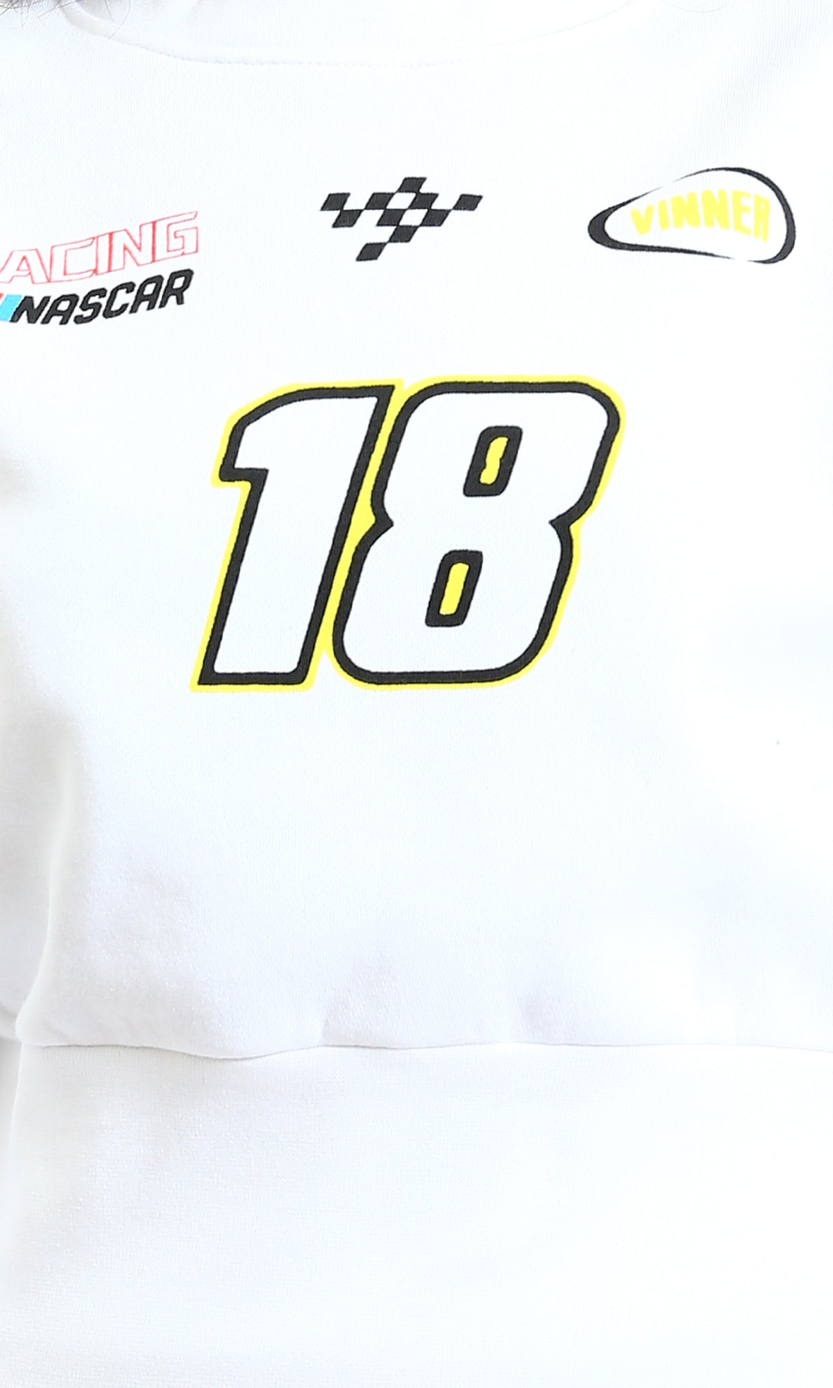 Ravin Women's NASCAR Graphic Cropped Sweatshirt - White - R214910