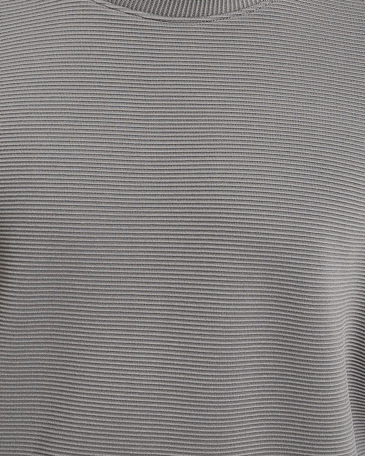 RAVIN Men’s Oversized Ottoman Ribbed Sweatshirt with Contrast Piping - Dark Grey - R214979