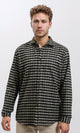 R215010 - Black & White Checkered Casual Shirt