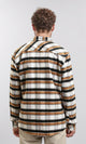 R215011 - Long Sleeves Checkered Casual Shirt - Brown, Black & White