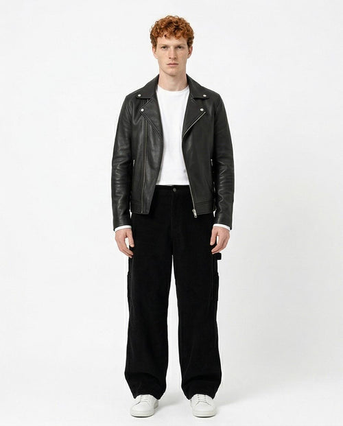 Ravin Men’s Relaxed Fit Corduroy Carpenter Balloon Pants - Black - R215101