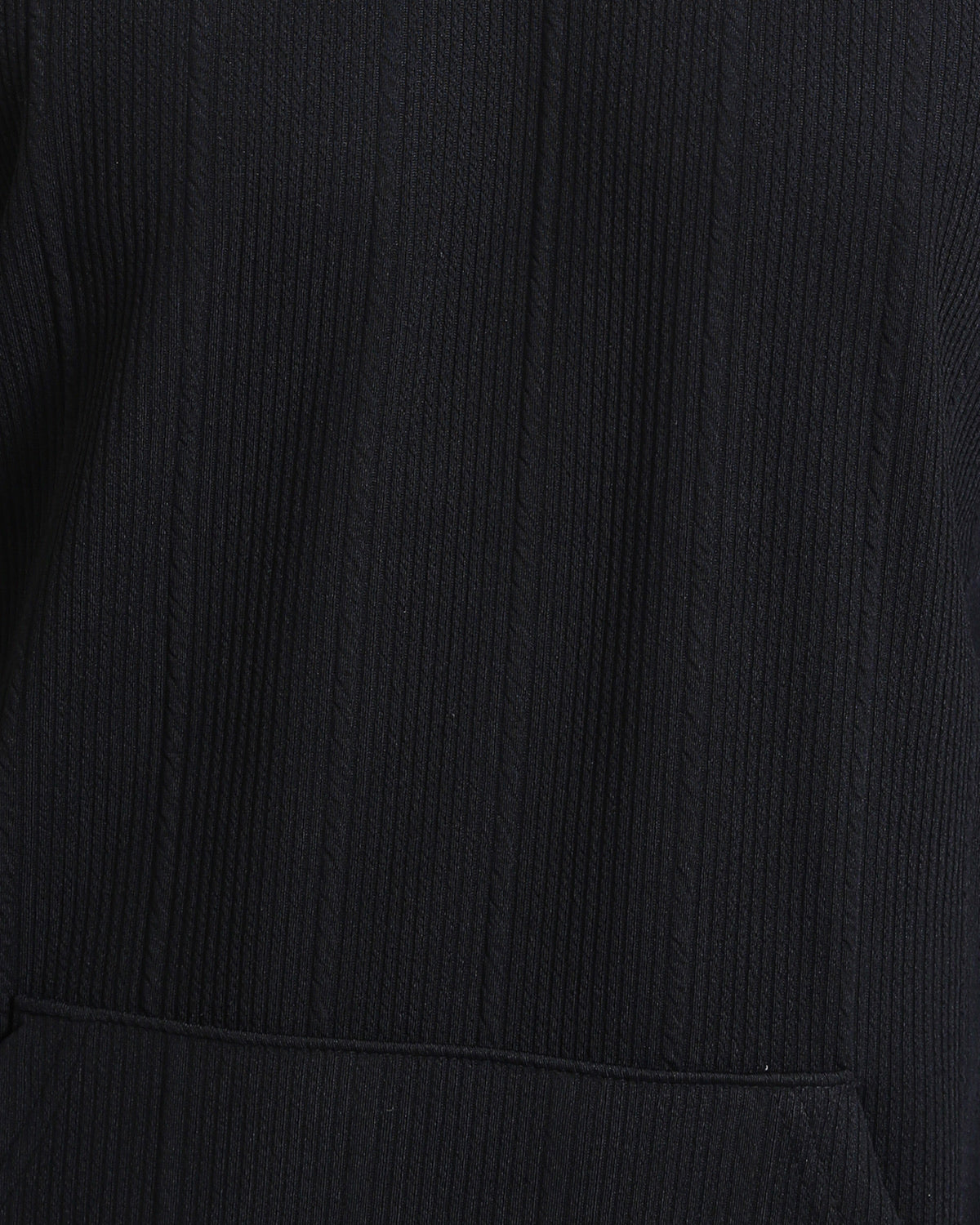 Ravin Men's Oversized Micro-Ribbed Heavyweight Hoodie – Charcoal Black - R215244