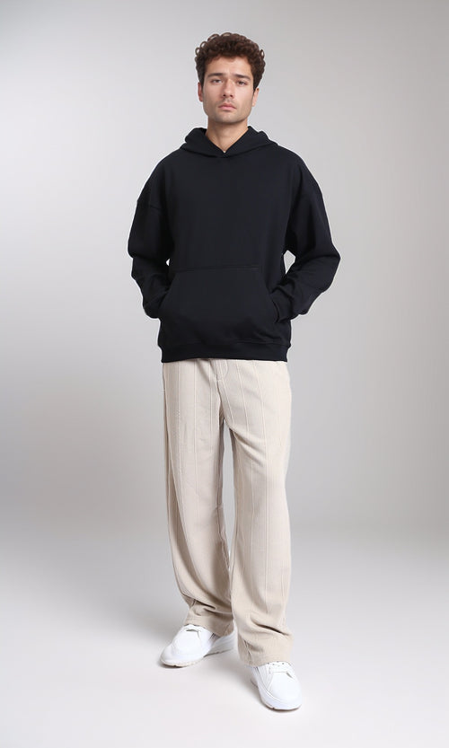 R215247 - Seams Comfy Drawstring Pants - Light Beige