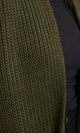 R215260 - Slip On Knitted Scarf with Pockets - Army