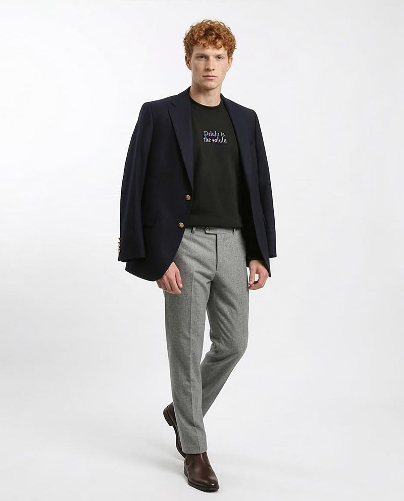 Ravin "Delulu" Textured Knit Crewneck Sweatshirt - Black - R215316