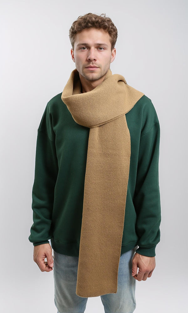 R215369 - Solid Coziness Corded Scarf - Beige