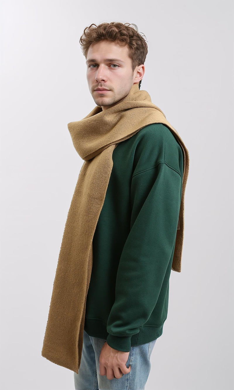 R215369 - Solid Coziness Corded Scarf - Beige