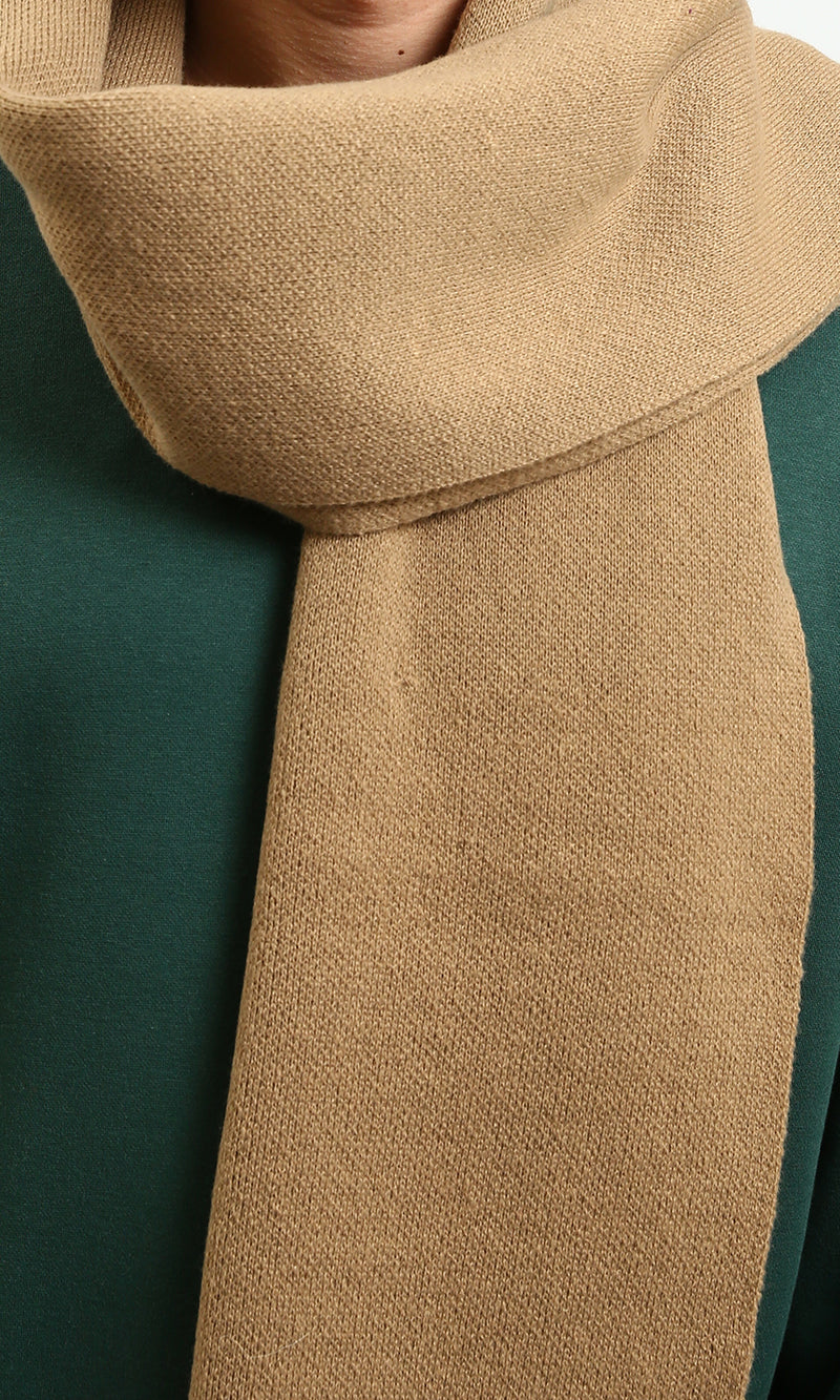 R215369 - Solid Coziness Corded Scarf - Beige