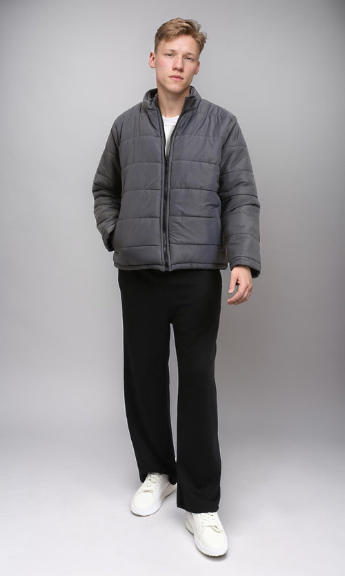 R215560 - Slip On Textured Pants with Side Pockets - Black