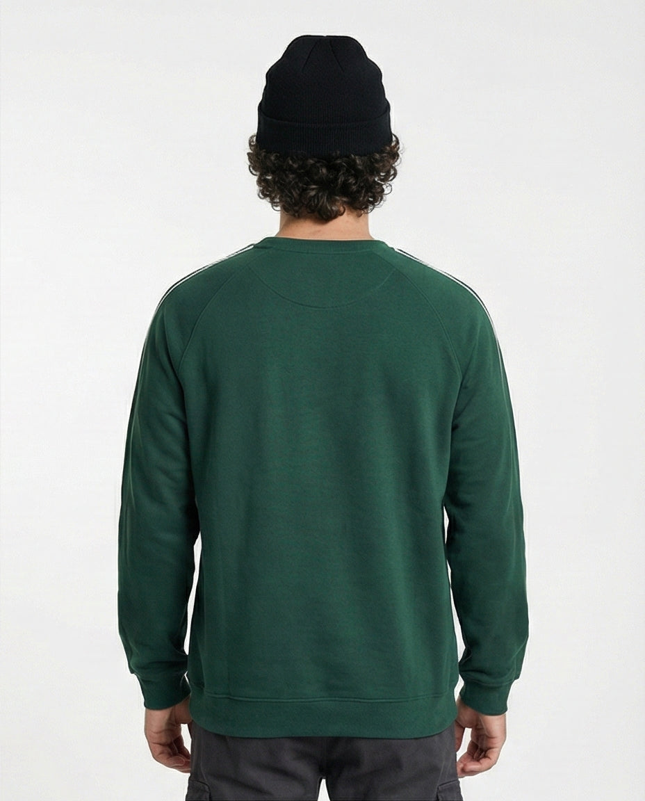 Forest Green Confident Graphic Print Sweatshirt