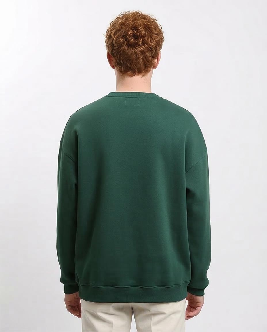 Ravin Men's Premium Over-Sized Crewneck Sweatshirt – Forest Green - R215625