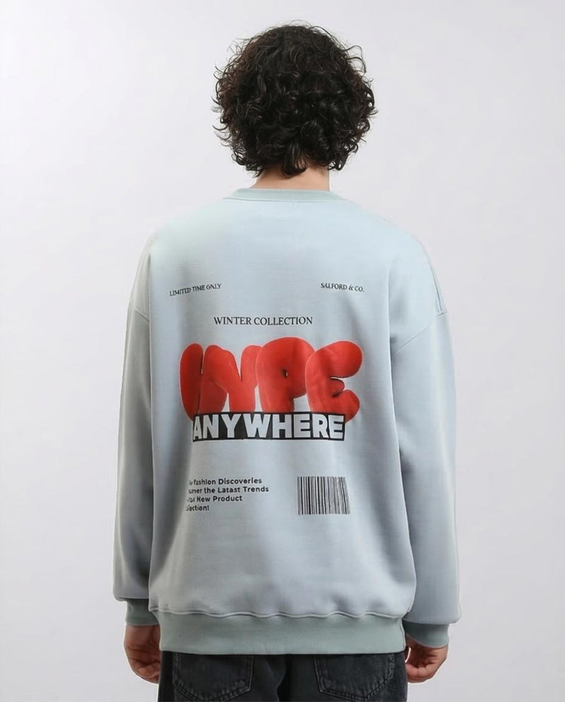 RAVIN Men’s "Hype Anywhere" Drop-Shoulder Sweatshirt – Dusty Aqua - R215626