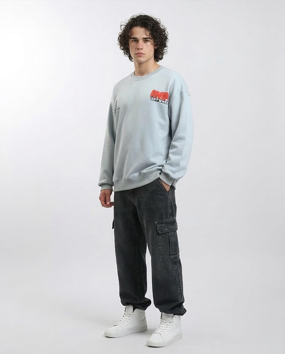 RAVIN Men’s "Hype Anywhere" Drop-Shoulder Sweatshirt – Dusty Aqua - R215626