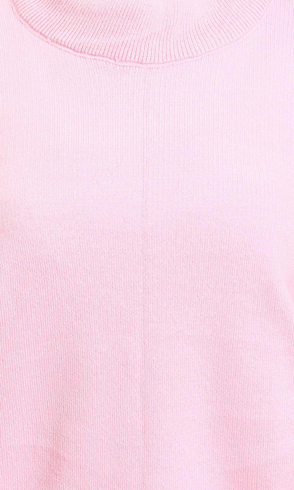 R215648 - Crew Neck Long Sleeves Basic Sweater - Pink