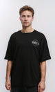 R215733 - Printed "Wheels" Elbow-Sleeve Tee - Black