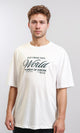 R215743 - Relaxed Fit Printed Cotton Tee - White