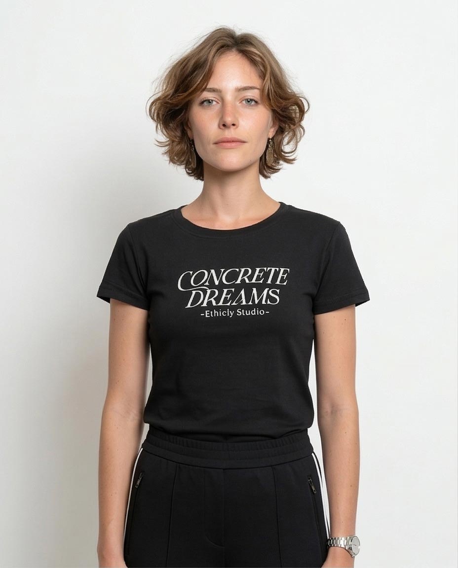 "concrete Dreams" Graphic T-Shirt - Black