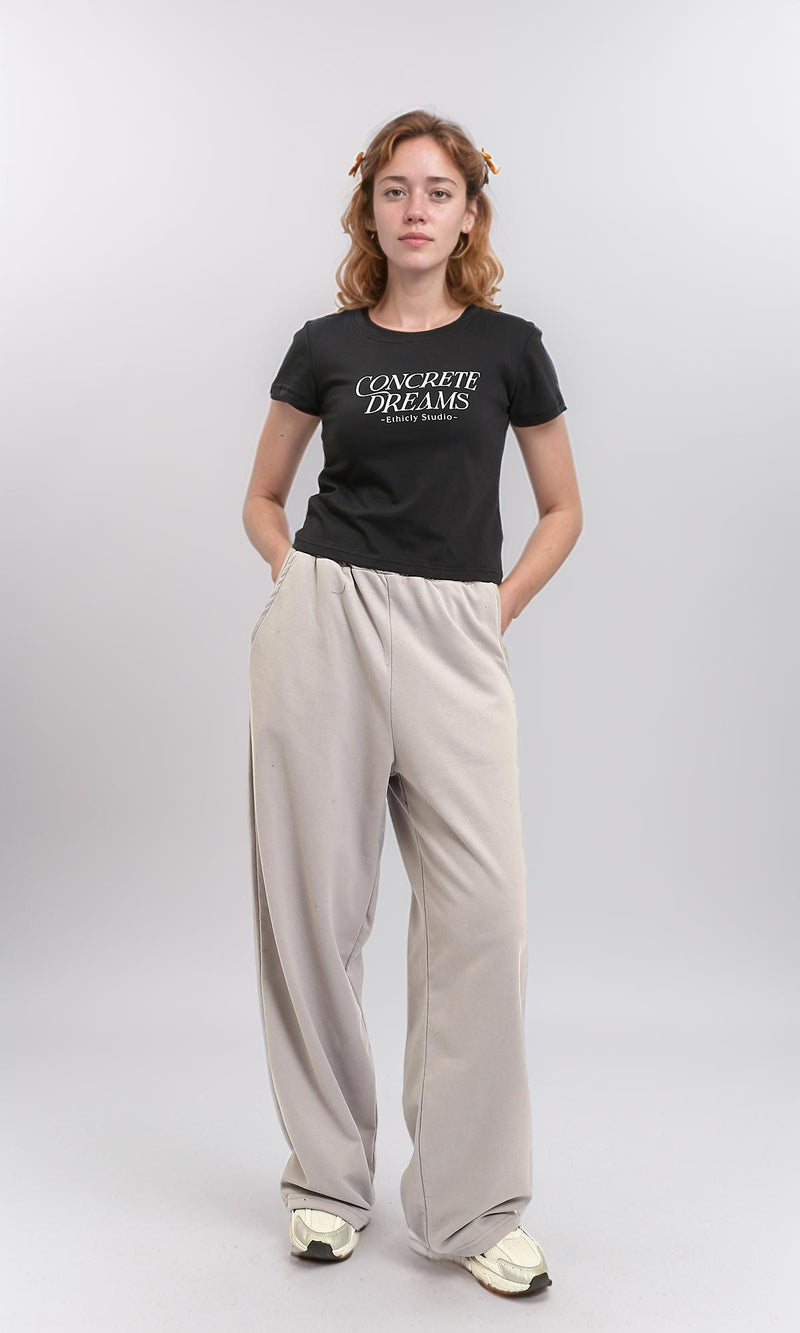 R215749 - Short Sleeve Printed Regular Tee - Black