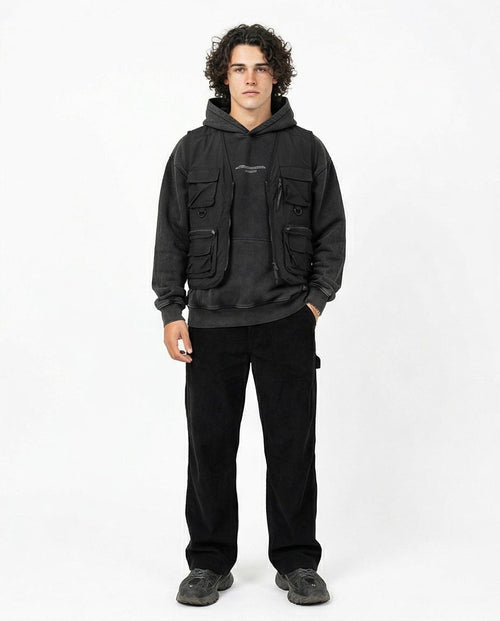 Ravin Men's Relaxed Fit Corduroy Carpenter Pants - Black - R215771