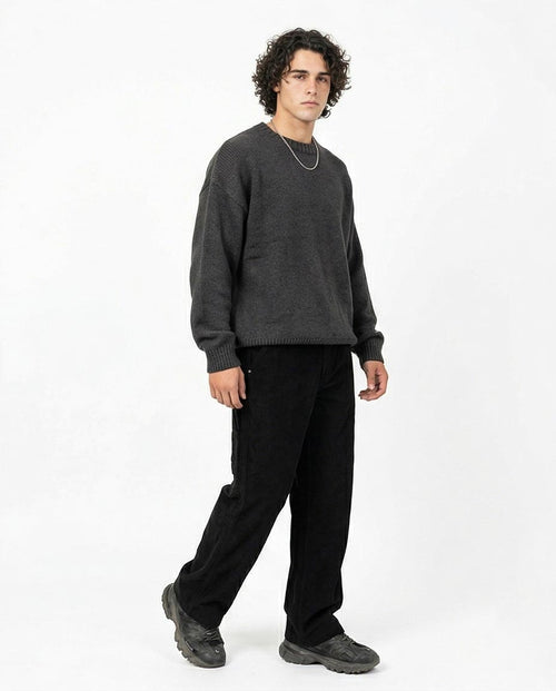 Ravin Men's Relaxed Fit Corduroy Carpenter Pants - Black - R215771