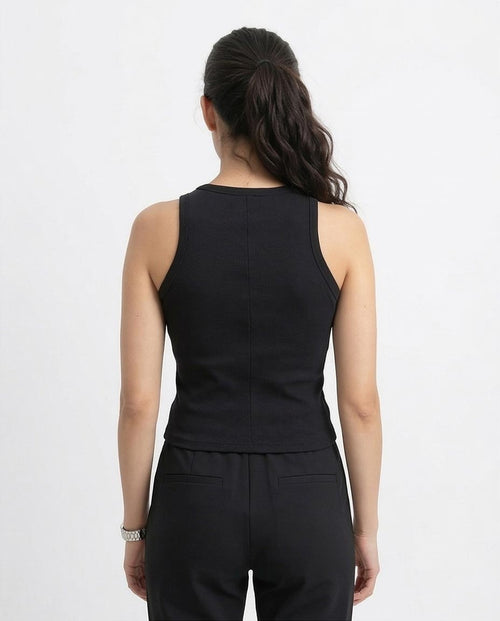 Ravin Women's Ribbed Racerback Tank Top – Black - R215787